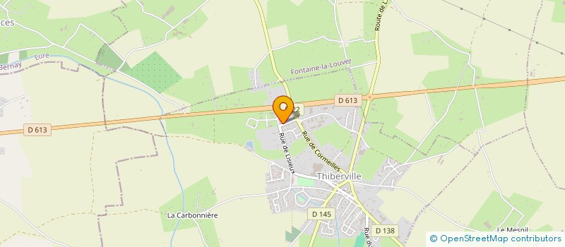 localisation de l'entreprise SCI LAUWAN  THIBERVILLE