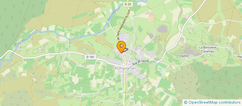 localisation de l'entreprise SCI LAUZAS  POMPIGNAN