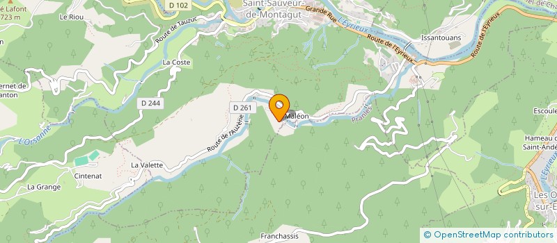 localisation de l'entreprise SCI LAUZIARD & CO  SAINT-SAUVEUR-DE-MONTAGUT