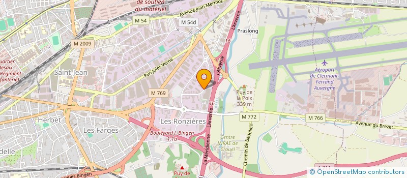 localisation de l'entreprise SCI LAV'PL  CLERMONT-FERRAND