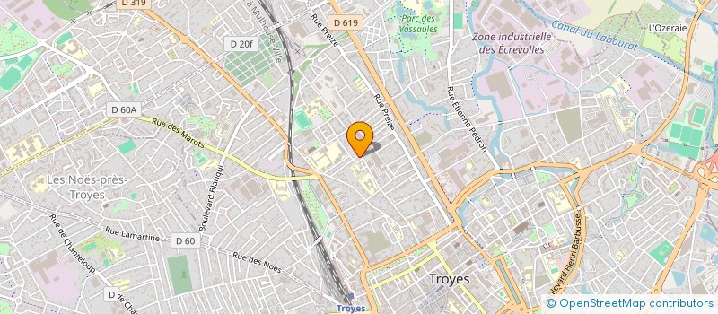 localisation de l'entreprise SCI LAVA à TROYES