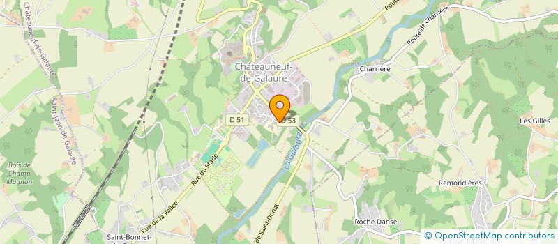 localisation de l'entreprise SCI LAVADIDGE  CHATEAUNEUF-DE-GALAURE