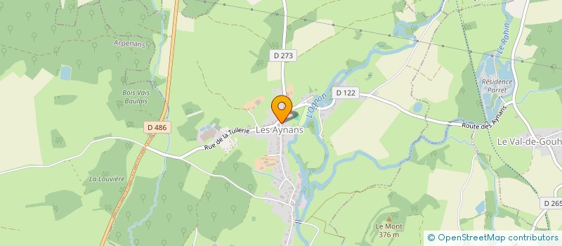 localisation de l'entreprise SCI LAVAGE DELMAS  LES AYNANS