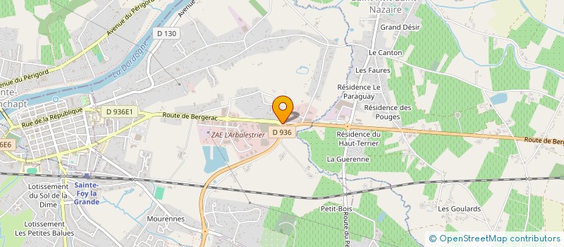 localisation de l'entreprise SCI LAVAL FRERES  PINEUILH