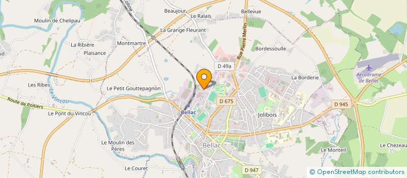 localisation de l'entreprise SCI LAVALADE à BELLAC