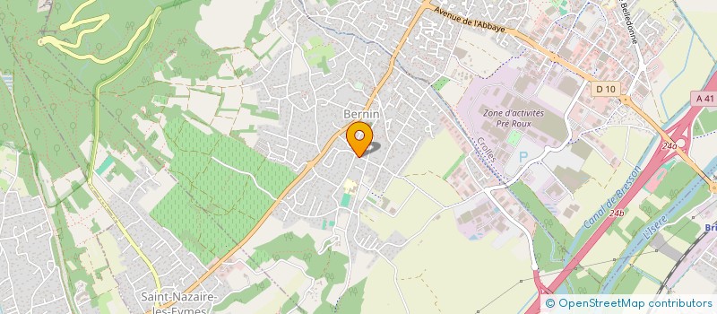 localisation de l'entreprise SCI LAVALETTE  BERNIN