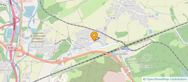 localisation de l'entreprise SCI LAVALLEE à MEROUX-MOVAL