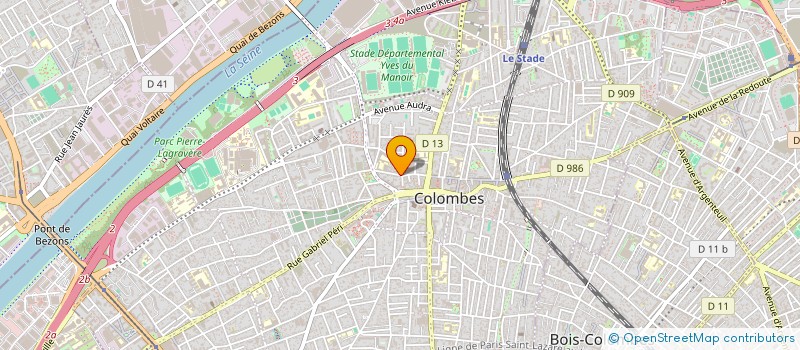 localisation de l'entreprise SCI LAVALLEE à COLOMBES