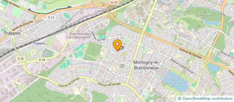 localisation de l'entreprise SCI LAVALLEE  MONTIGNY-LE-BRETONNEUX