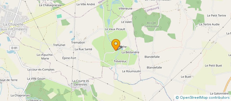 localisation de l'entreprise SCI LAVALLEE  LA CHAPELLE-AUX-FILTZMEENS