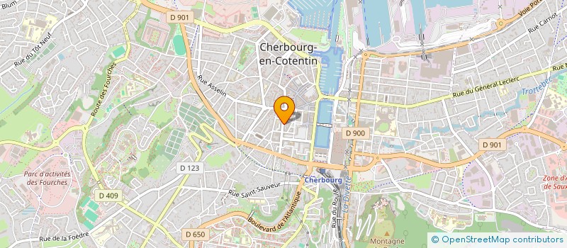localisation de l'entreprise SCI LAVALLOCHES à CHERBOURG-EN-COTENTIN