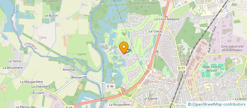 localisation de l'entreprise SCI LAVALLOISE  BRUZ