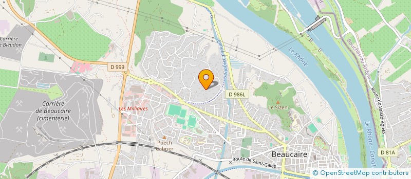 localisation de l'entreprise SCI LAVANDES ET OLIVIERS  BEAUCAIRE