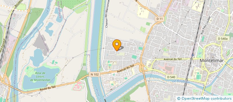 localisation de l'entreprise SCI LAVANDIN à MONTELIMAR