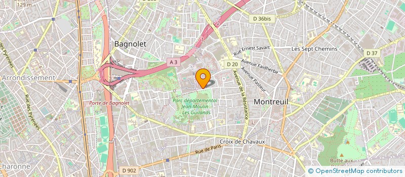 localisation de l'entreprise SCI LAVANDOU LAVARDIN à MONTREUIL