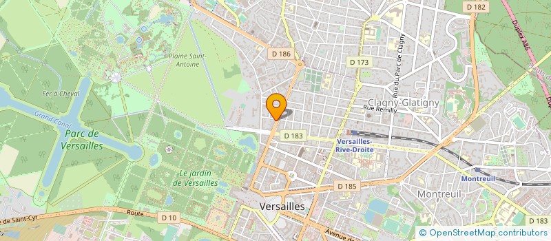 localisation de l'entreprise SCI LAVASTE TOURAILLE à VERSAILLES