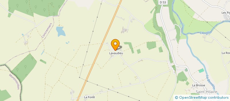 localisation de l'entreprise SCI LAVAUDIEU à SAINT-HILAIRE-SUR-BENAIZE