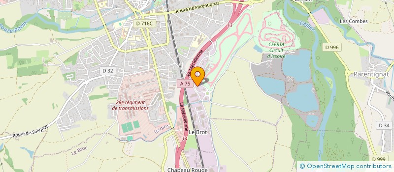 localisation de l'entreprise SCI LAVAUR LA BECHADE  ISSOIRE