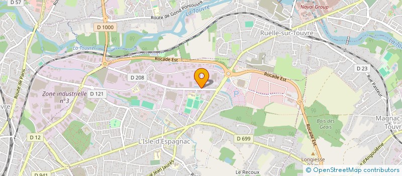 localisation de l'entreprise SCI LAVAUZELLE  L'ISLE-D'ESPAGNAC