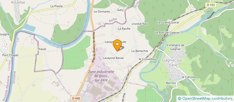 localisation de l'entreprise SCI LAVAYSSE HAUTE  GAGNAC SUR CERE
