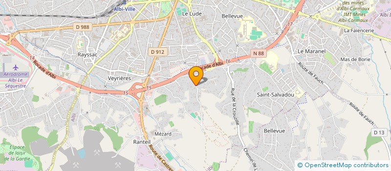 localisation de l'entreprise SCI LAVAZIERE  ALBI