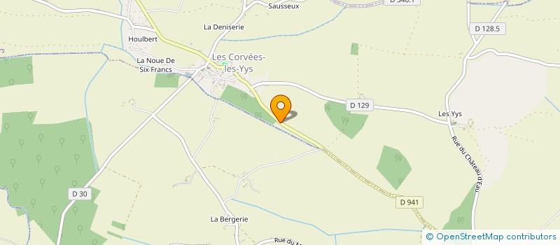 localisation de l'entreprise SCI LAVCOR à LES CORVEES-LES-YYS