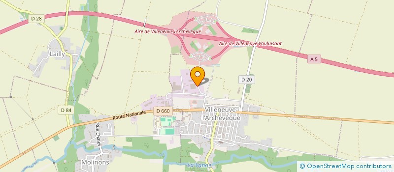 localisation de l'entreprise SCI LAVENIR  VILLENEUVE-L'ARCHEVEQUE