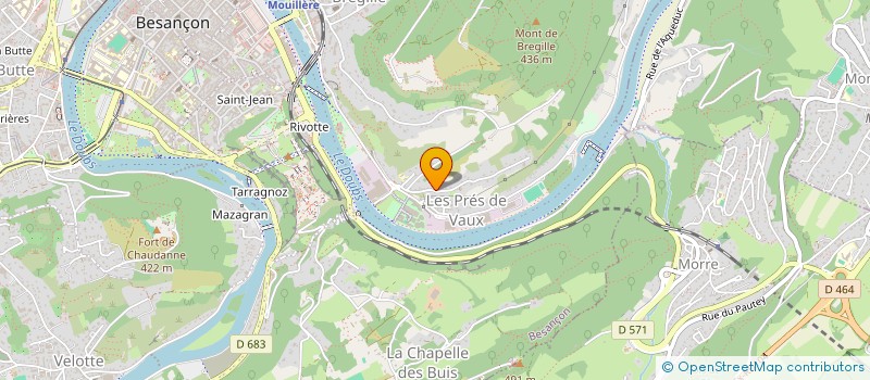 localisation de l'entreprise SCI LAVENNE  BESANCON