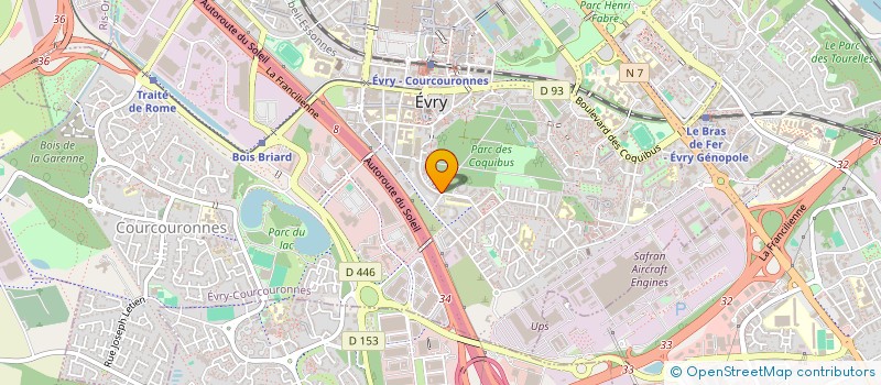 localisation de l'entreprise SCI LAVEPI  EVRY-COURCOURONNES