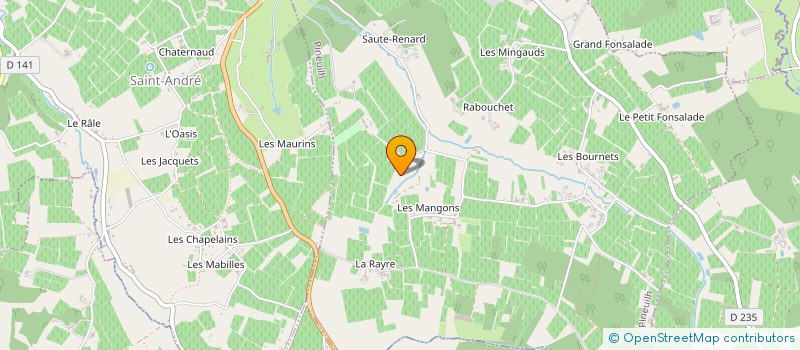 localisation de l'entreprise SCI LAVERGNES  PINEUILH