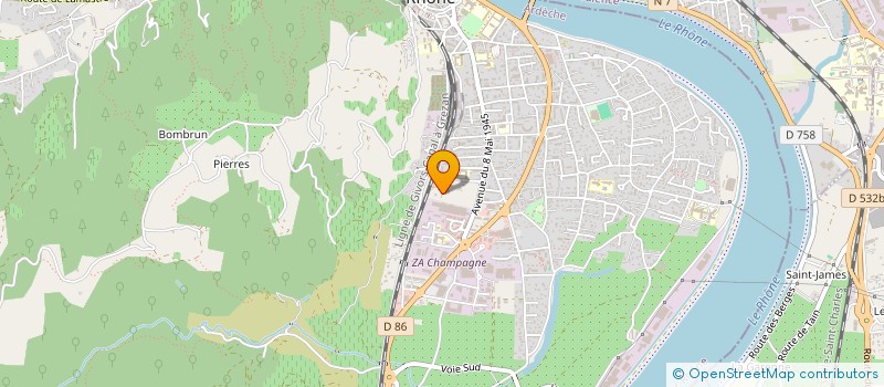 localisation de l'entreprise SCI LAVERNETTE à TOURNON SUR RHONE