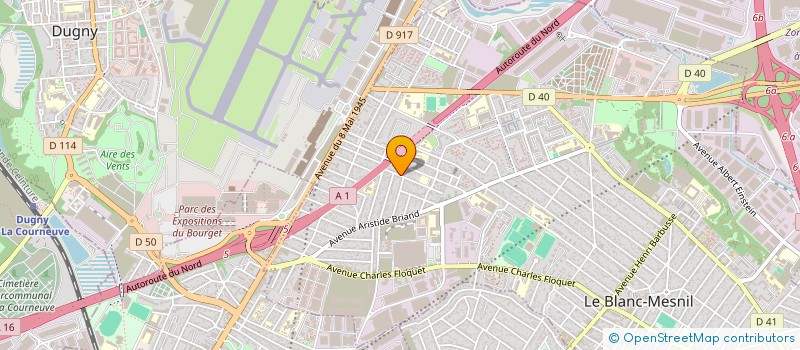 localisation de l'entreprise SCI LAVERSA à LE BLANC-MESNIL