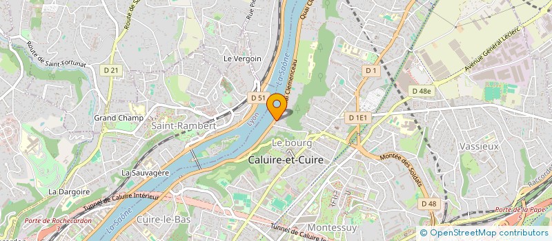 localisation de l'entreprise SCI LAVEU  CALUIRE-ET-CUIRE