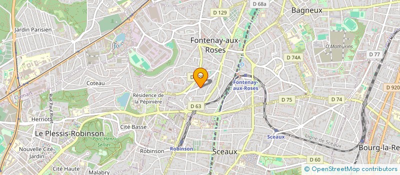 localisation de l'entreprise SCI LAVEZZI à FONTENAY-AUX-ROSES