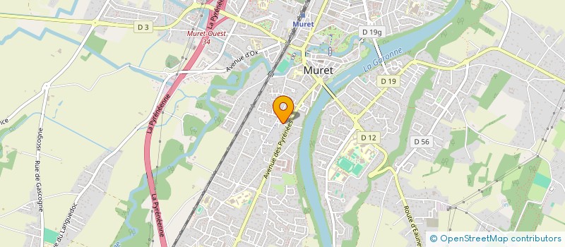 localisation de l'entreprise SCI LAVI  MURET