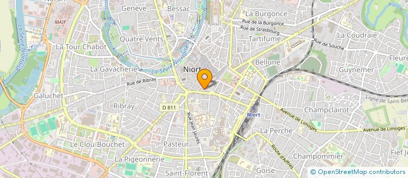 localisation de l'entreprise SCI LAVIAL  NIORT