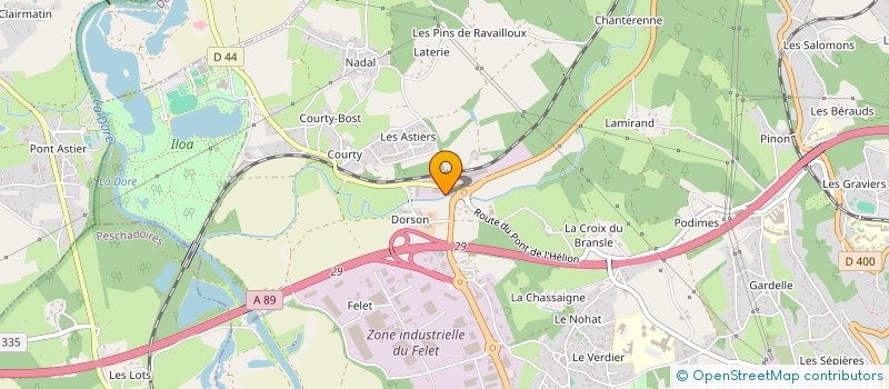 localisation de l'entreprise SCI LAVIALLE CHEVALERIAS  THIERS