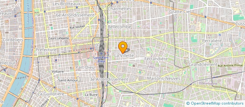 localisation de l'entreprise SCI LAVIBAT  LYON