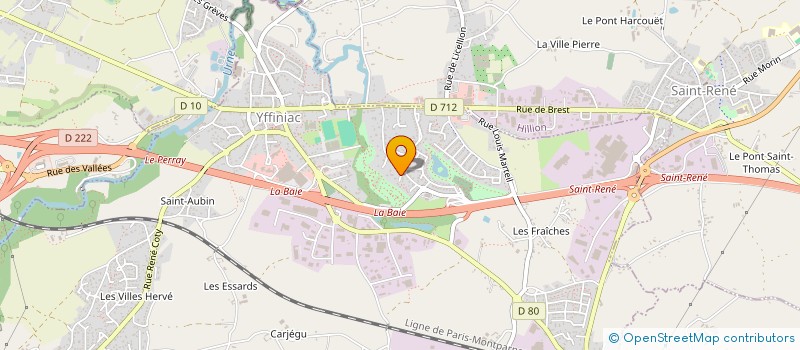 localisation de l'entreprise SCI LAVIGNE  YFFINIAC