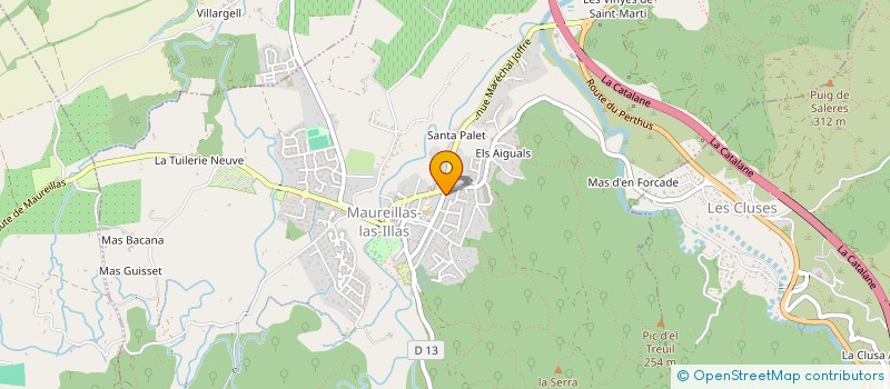 localisation de l'entreprise SCI LAVIGNE  MAUREILLAS-LAS-ILLAS