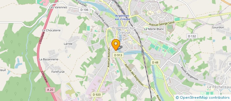 localisation de l'entreprise SCI LAVIGNE CHEPY à ARGENTON-SUR-CREUSE