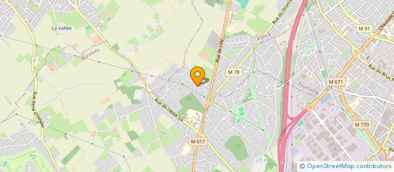 localisation de l'entreprise SCI LAVIGOGNE à RONCQ