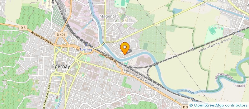 localisation de l'entreprise SCI LAVILLA  EPERNAY