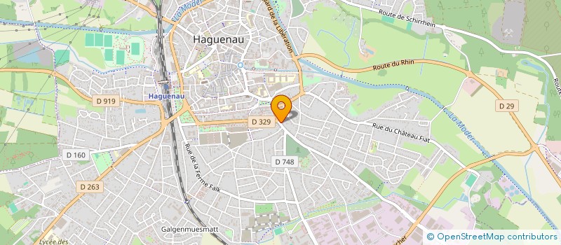 localisation de l'entreprise SCI LAVILLA  HAGUENAU