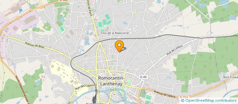 localisation de l'entreprise SCI LAVILLA SCRIBE  ROMORANTIN-LANTHENAY