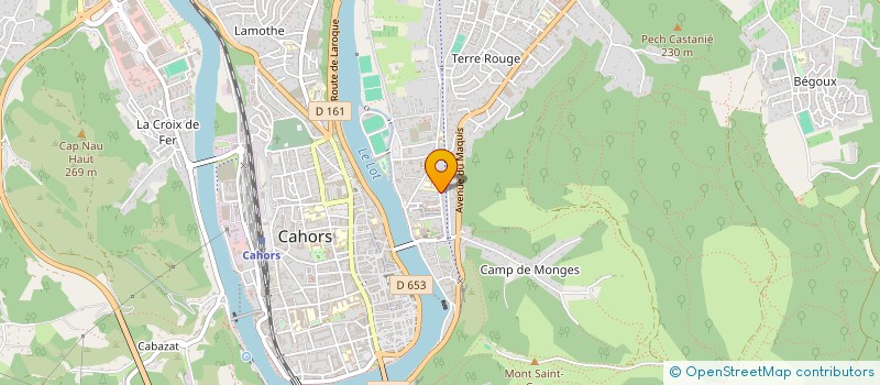 localisation de l'entreprise SCI LAVILLE HENRI MARTIN  CAHORS