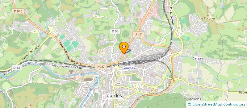 localisation de l'entreprise SCI LAVIT-CRABE  LOURDES