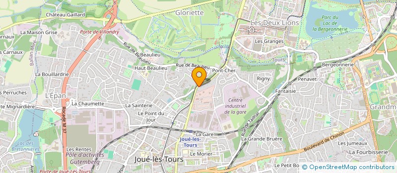 localisation de l'entreprise SCI LAVOISIER à JOUE-LES-TOURS