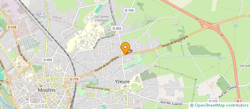 localisation de l'entreprise SCI LAVOISIER à YZEURE