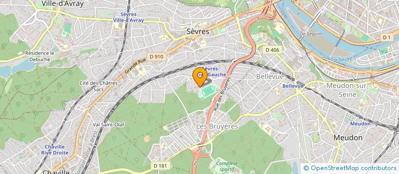 localisation de l'entreprise SCI LAVOISIER à SEVRES